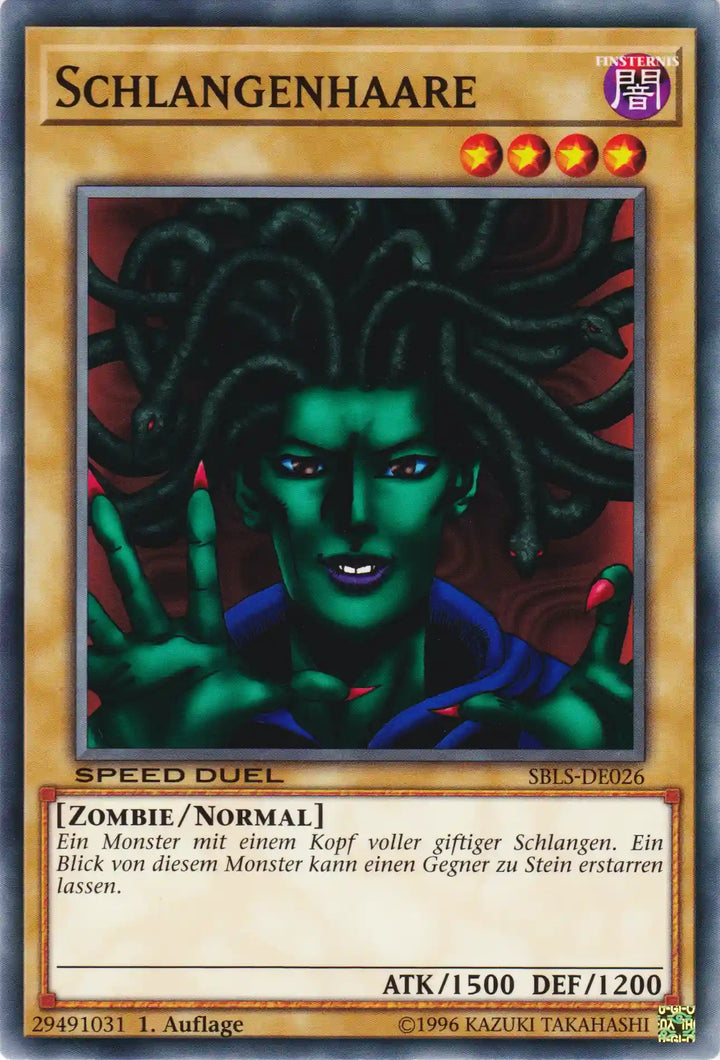 Schlangenhaare Yu-Gi-Oh! Karte SBLS-DE026 Common