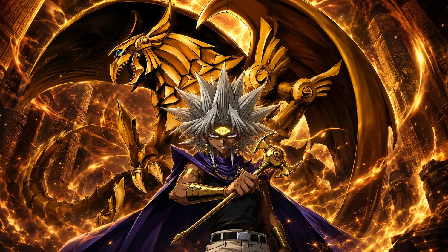 Yu-Gi-Oh! Marik Ishtar Charakter-Kollektion mit ägyptischen Götter-Karten