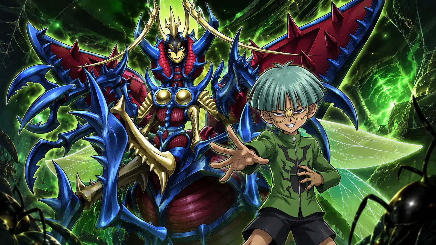 Yu-Gi-Oh! Weevil Underwood Charakter-Kollektion mit Insekten-Karten