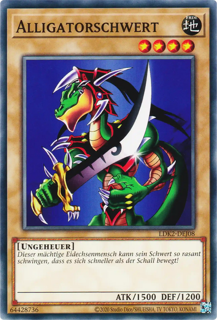 Alligatorschwert Yu-Gi-Oh! Karte LDK2-DEJ08 Common