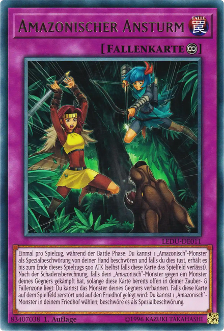 Amazonischer Ansturm Yu-Gi-Oh! Karte LEDU-DE011 Rare