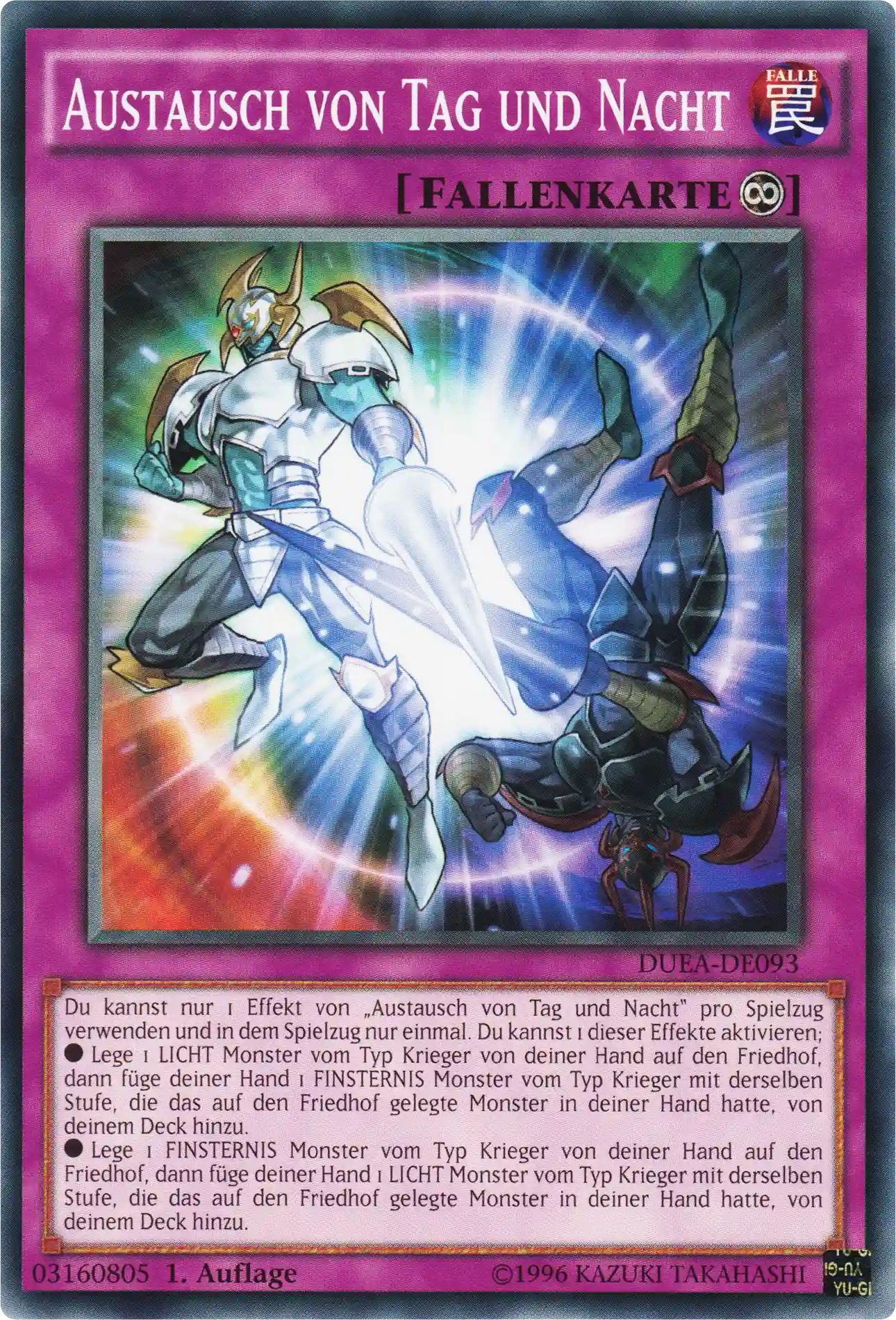 Austausch von Tag und Nacht Yu-Gi-Oh! Karte DUEA-DE093 Common