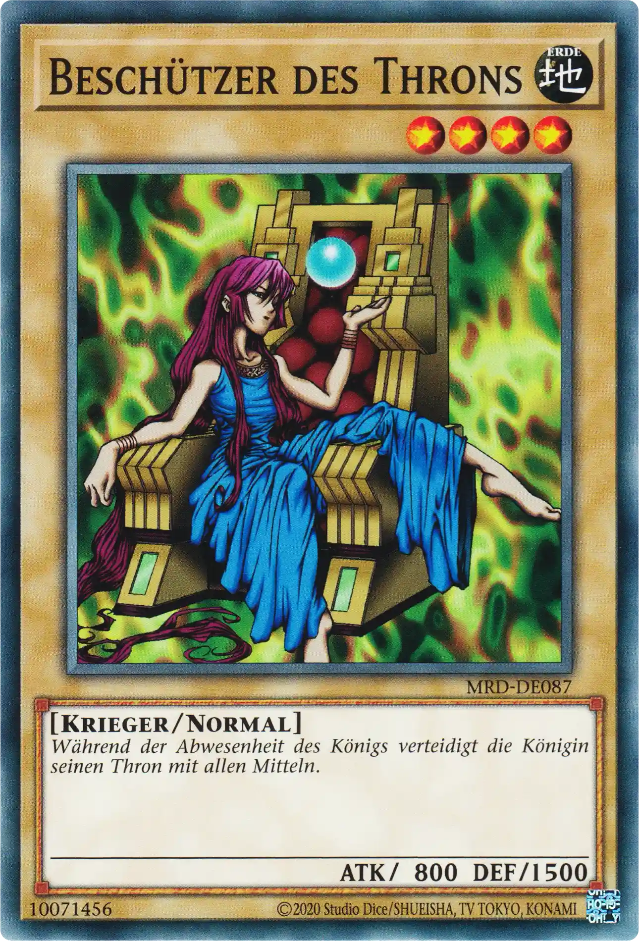 Beschützer des Throns Yu-Gi-Oh! Karte MRD-DE087 Common