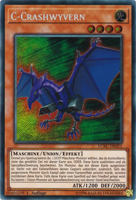 C-Crashwyvern Yu-Gi-Oh! Karte LCKC-DE021 Secret Rare