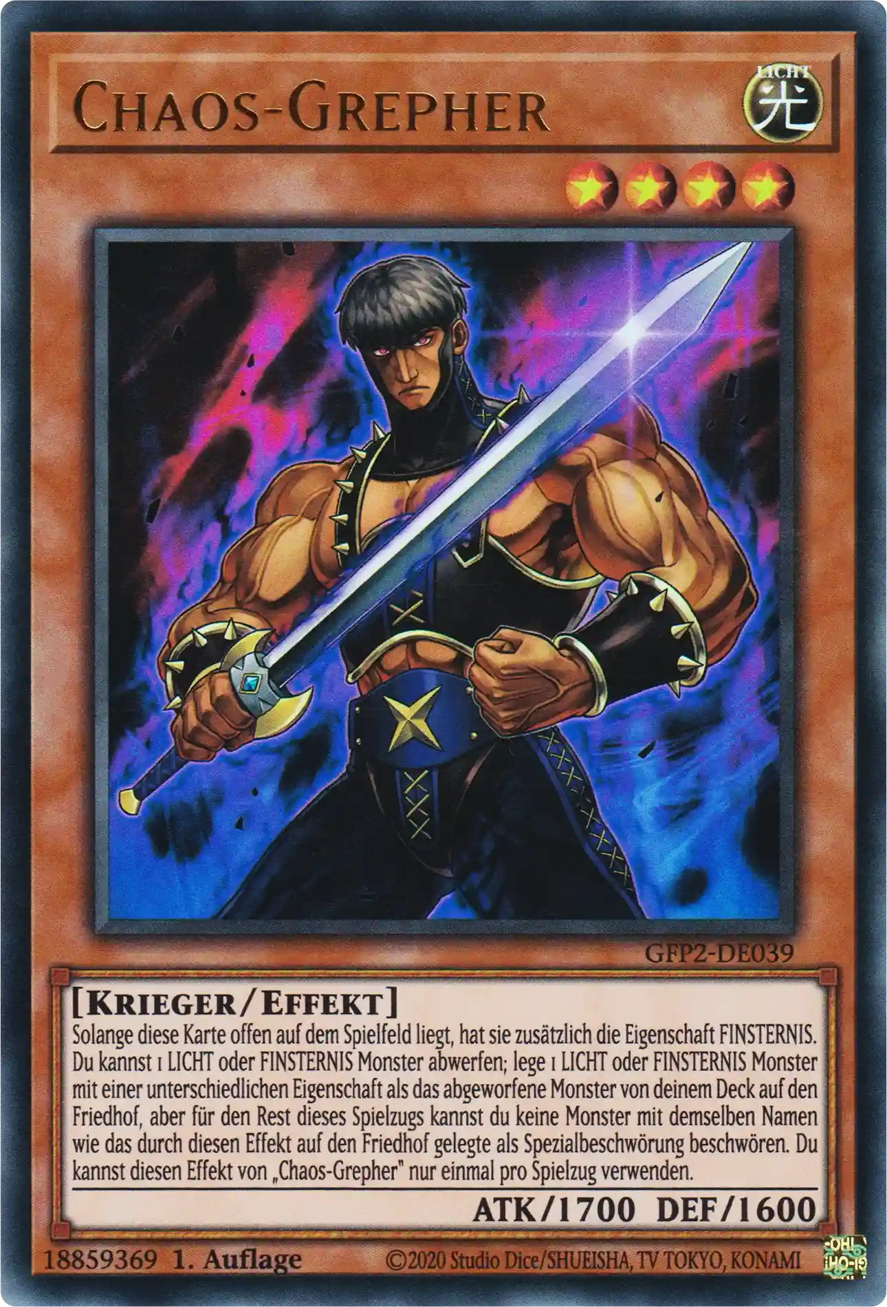 Chaos-Grepher Yu-Gi-Oh! Karte GFP2-DE039 Ultra Rare