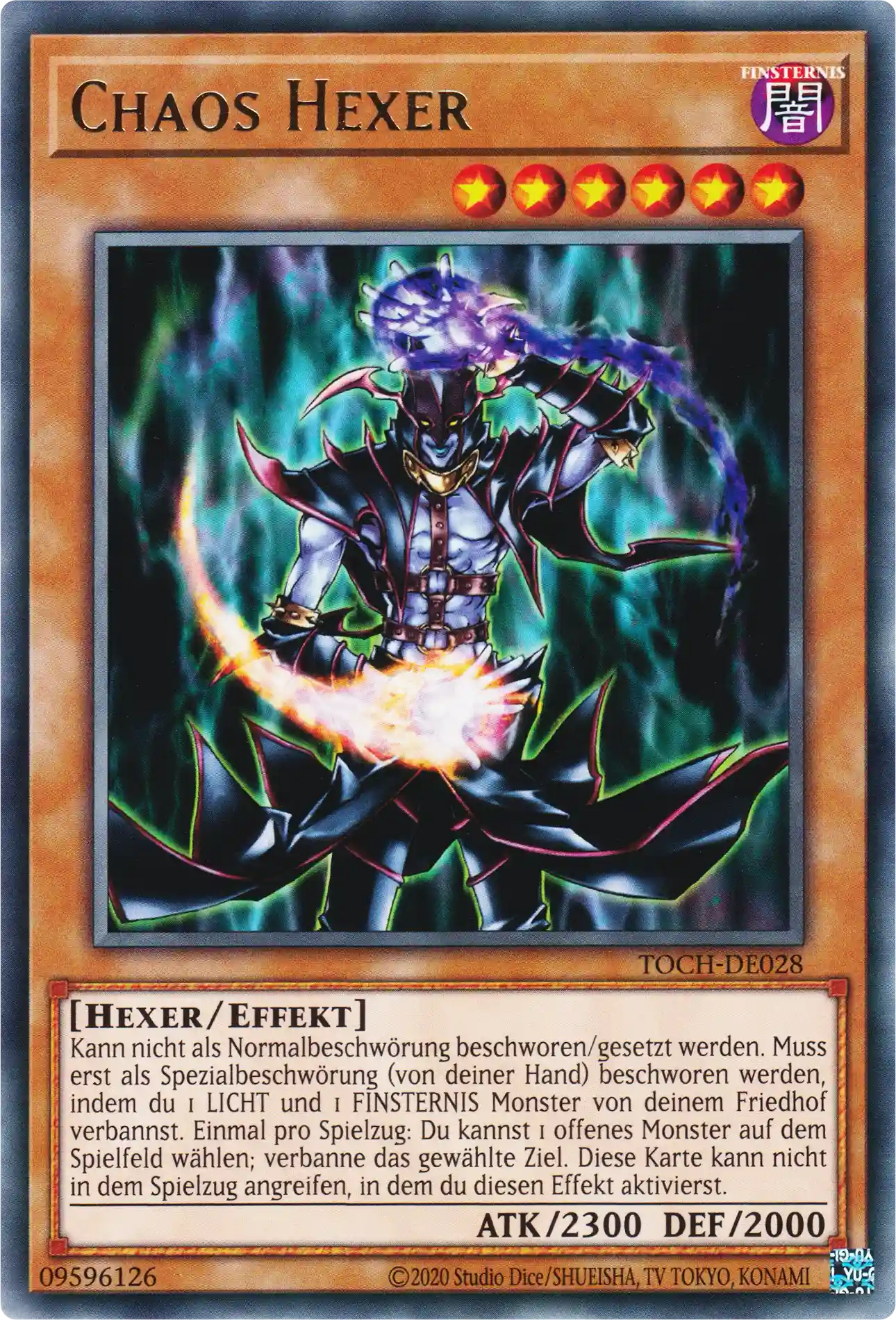 Chaos Hexer Yu-Gi-Oh! Karte TOCH-DE028 Rare