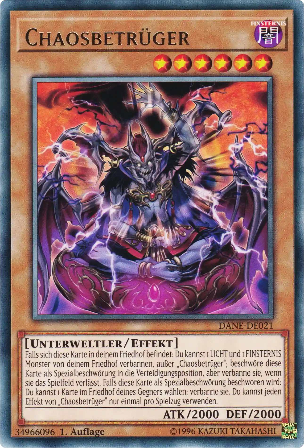 Chaosbetrüger Yu-Gi-Oh! Karte DANE-DE021 Rare