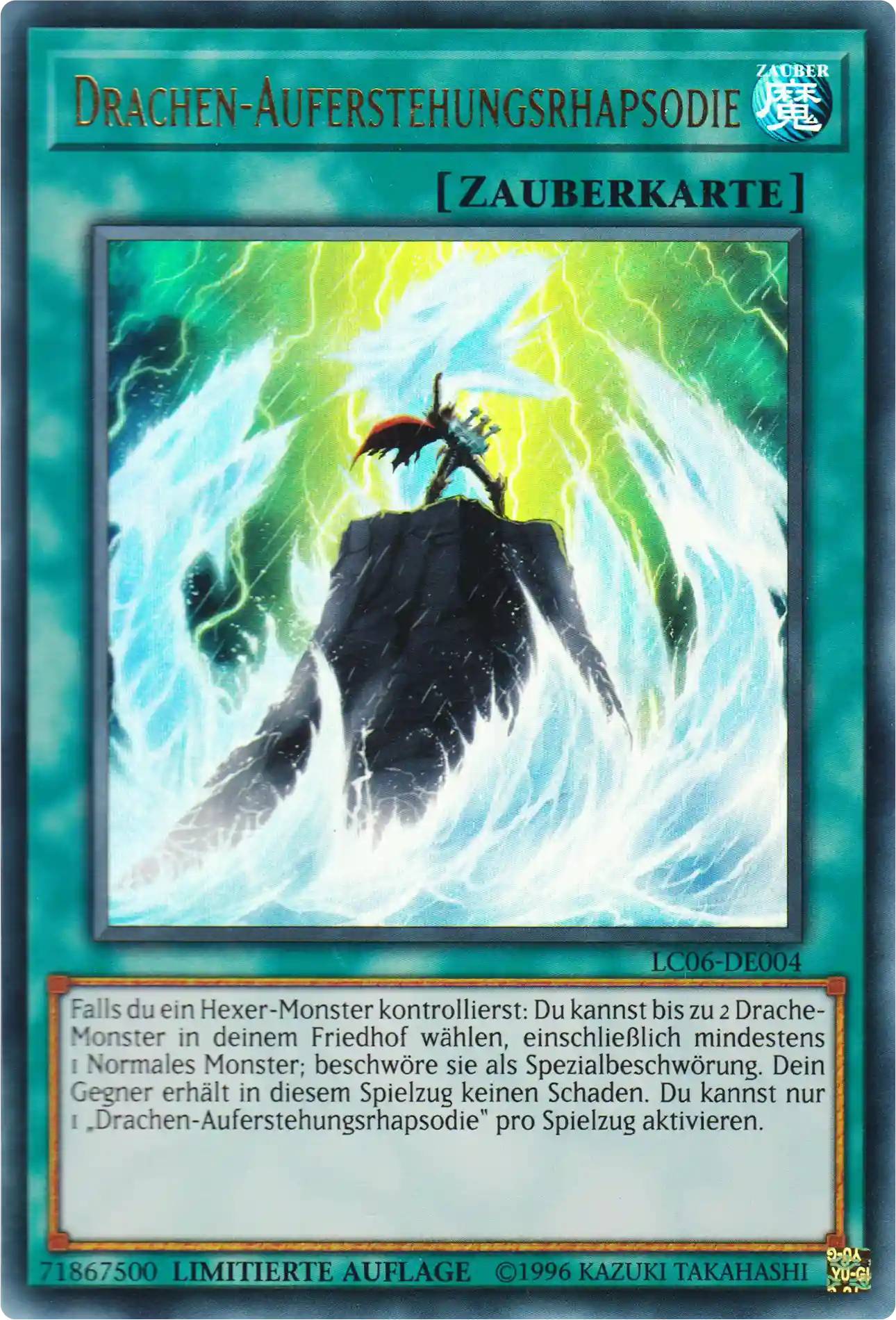 Drachen-Auferstehungsrhapsodie Yu-Gi-Oh! Karte LC06-DE004 Ultra Rare