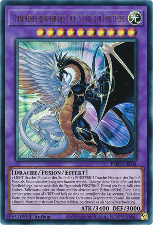 Drachenherrscher des Lichts und der Finsternis Yu-Gi-Oh! Karte INFO-DE034 Ultra Rare