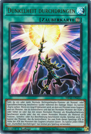 Dunkelheit durchdringen Yu-Gi-Oh! Karte MP21-DE257 Ultra Rare