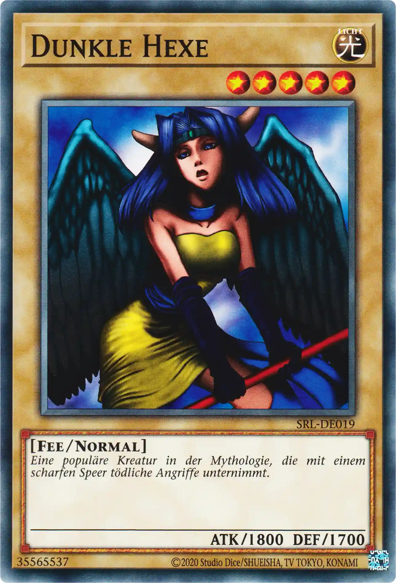 Dunkle Hexe Yu-Gi-Oh! Karte SRL-DE019 Common