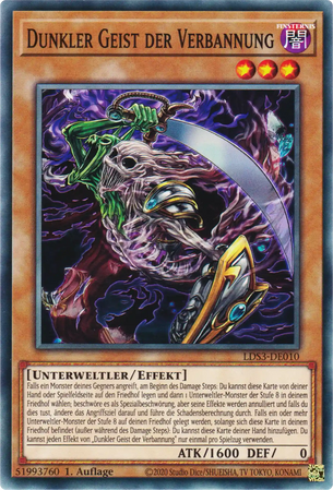 Dunkler Geist der Verbannung Yu-Gi-Oh! Karte LDS3-DE010 Common