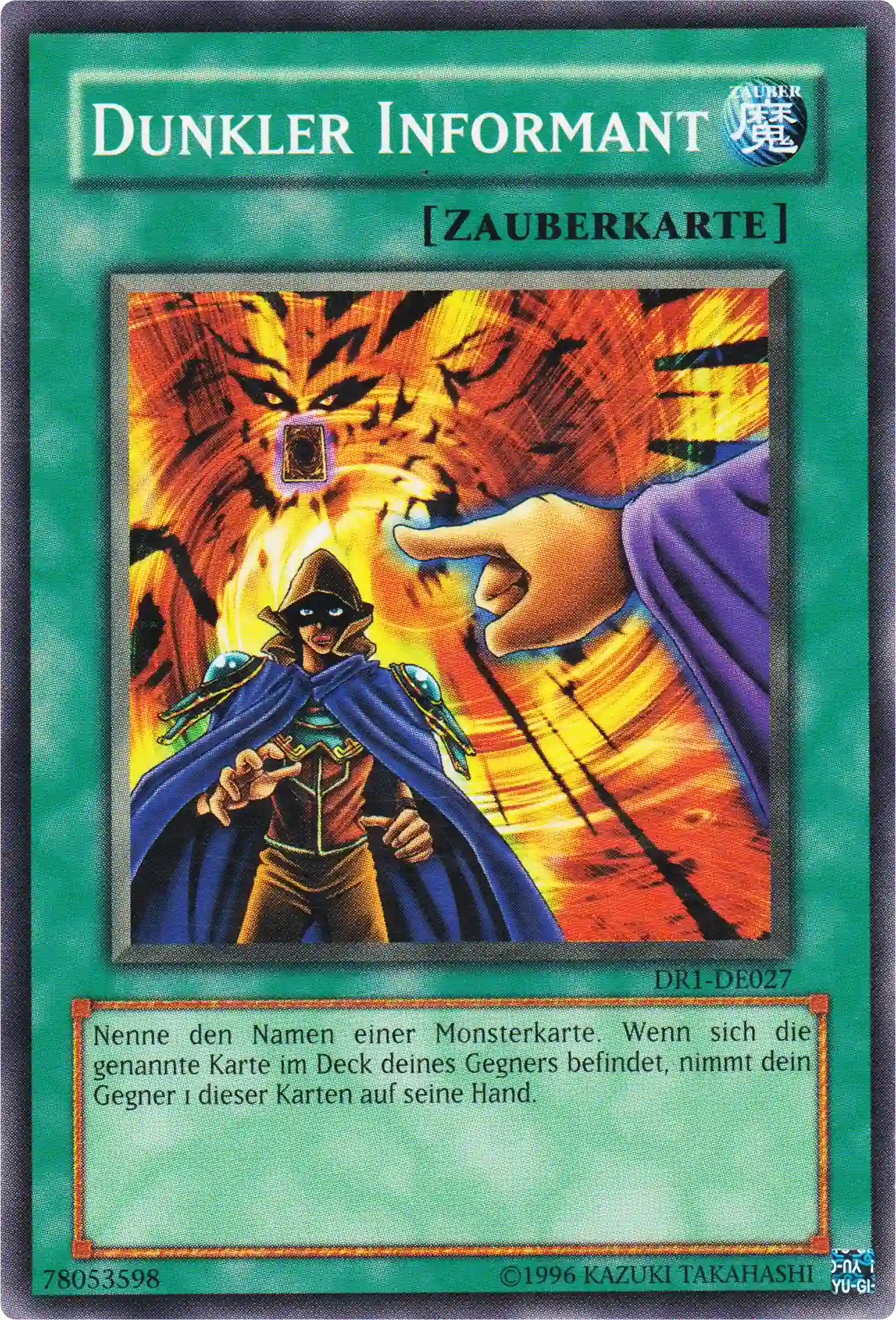 Dunkler Informant Yu-Gi-Oh! Karte DR1-DE027 Common
