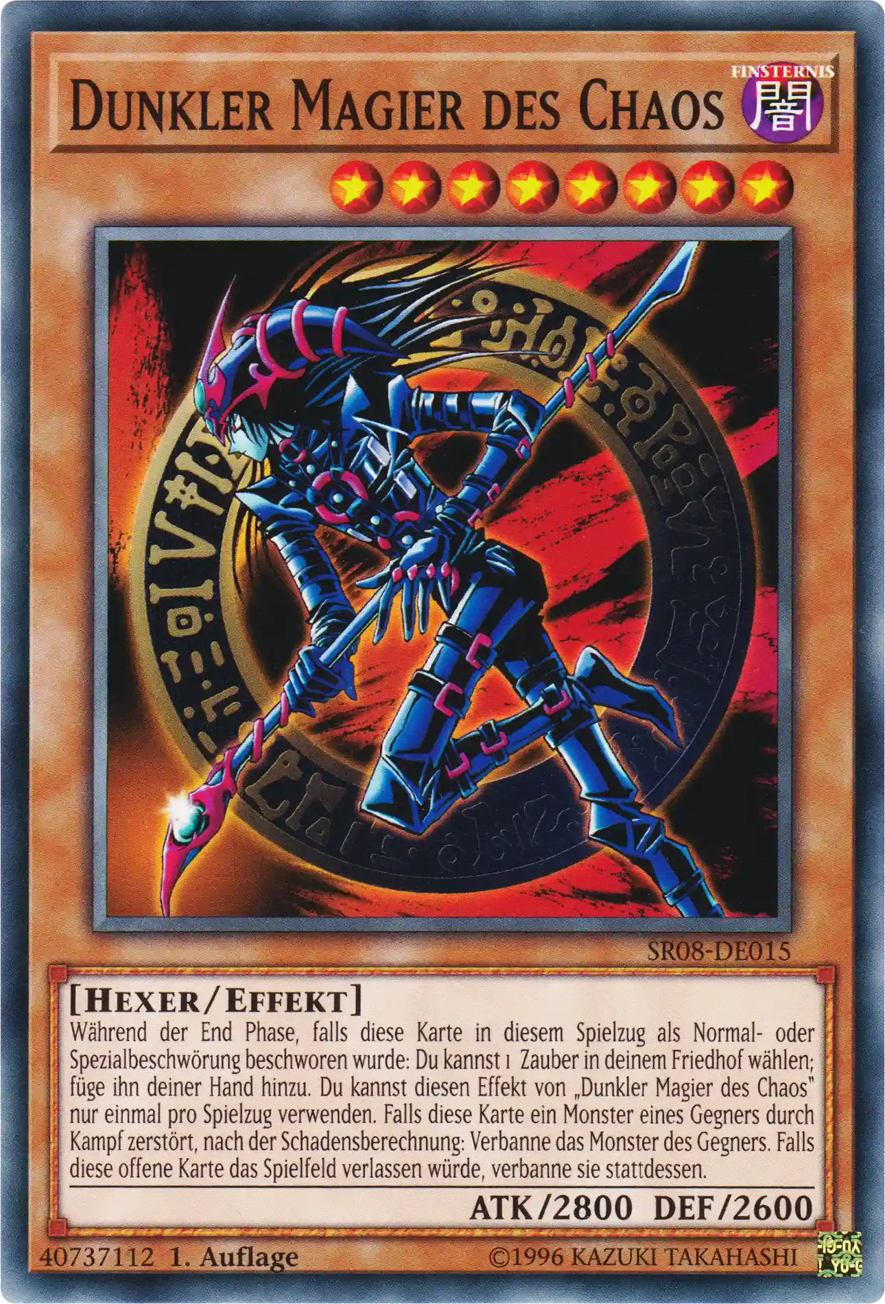 Dunkler Magier des Chaos Yu-Gi-Oh! Karte SR08-DE015 Common