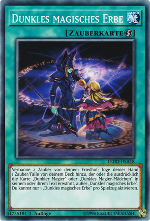 Dunkles magisches Erbe Yu-Gi-Oh! Karte LEDD-DEA18 Common