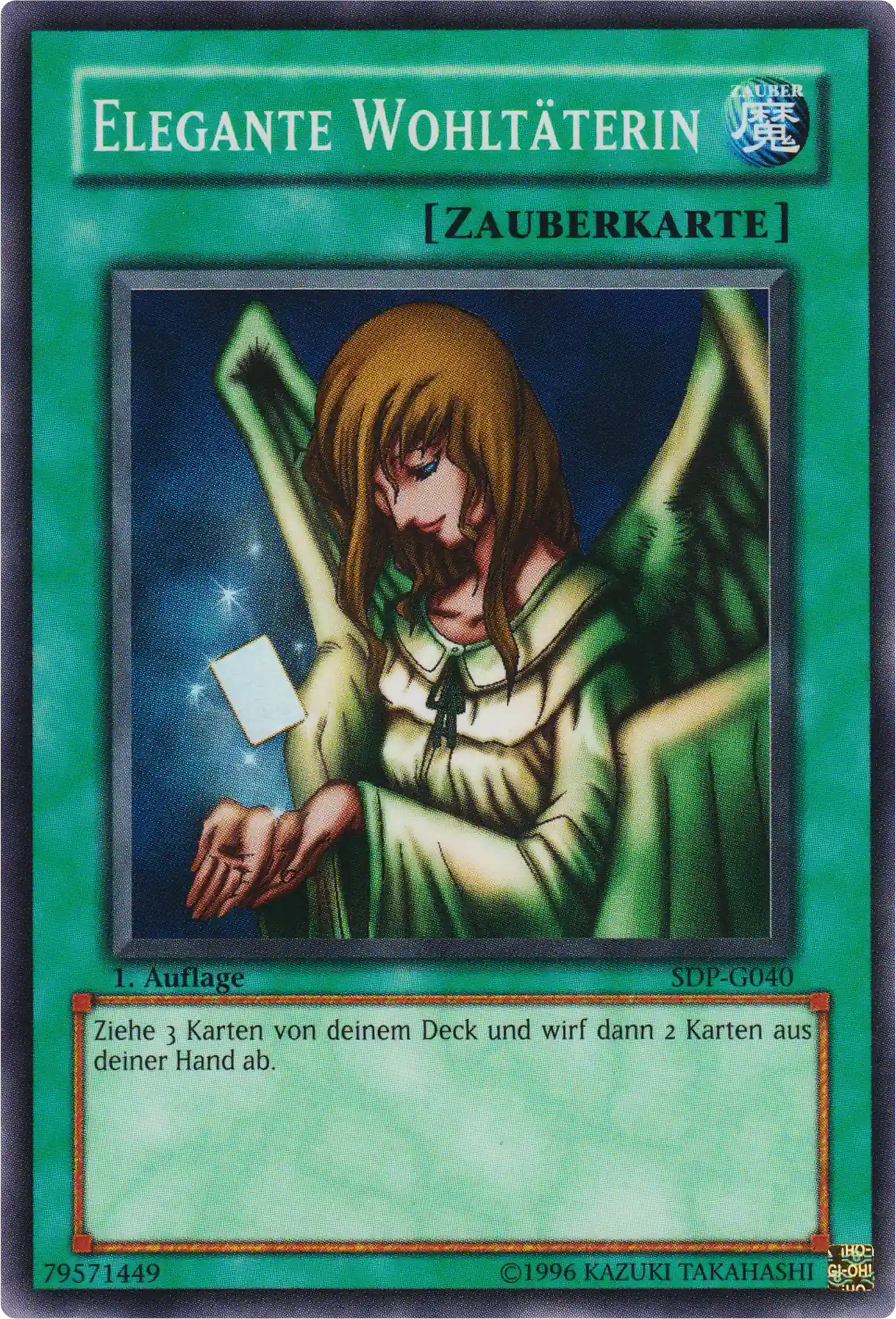 Elegante Wohltäterin Yu-Gi-Oh! Karte SDP-G040 Super Rare