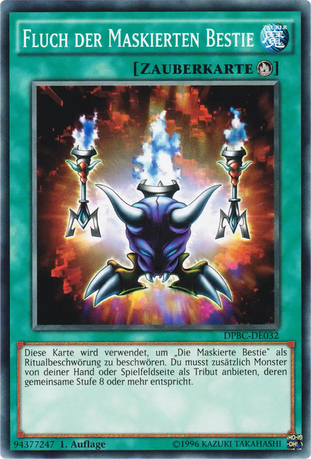 Fluch der Maskierten Bestie Yu-Gi-Oh! Karte DPBC-DE032 Common