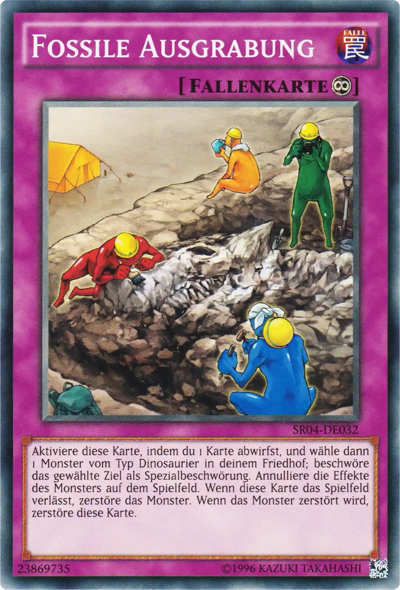 Fossile Ausgrabung Yu-Gi-Oh! Karte SR04-DE032 Common