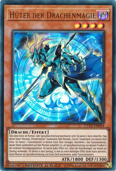 Hüter der Drachenmagie Yu-Gi-Oh! Karte CT15-DE004 Ultra Rare