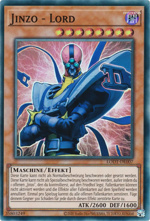 Jinzo - Lord Yu-Gi-Oh! Karte LODT-DE007 Super Rare