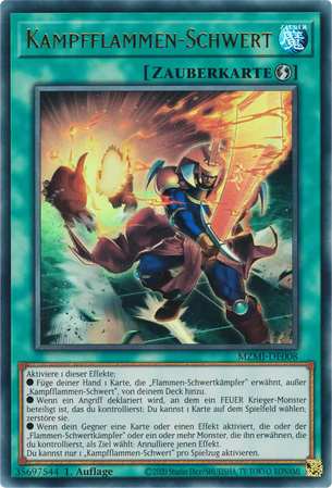 Kampfflammen-Schwert Yu-Gi-Oh! Karte MZMI-DE008 Ultra Rare