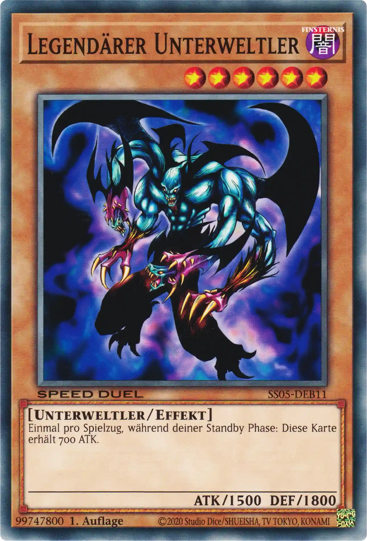 Legendärer Unterweltler Yu-Gi-Oh! Karte SS05-DEB11 Common