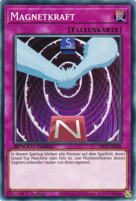 Magnetkraft Yu-Gi-Oh! Karte SBCB-DE040 Common
