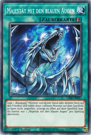 Majestät mit den blauen Augen Yu-Gi-Oh! Karte LDS2-DE027 Common