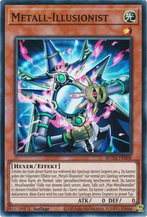 Metall-Illusionist Yu-Gi-Oh! Karte ROTA-DE008 Super Rare