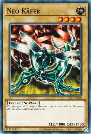 Neo Käfer Yu-Gi-Oh! Karte IOC-DE058 Common