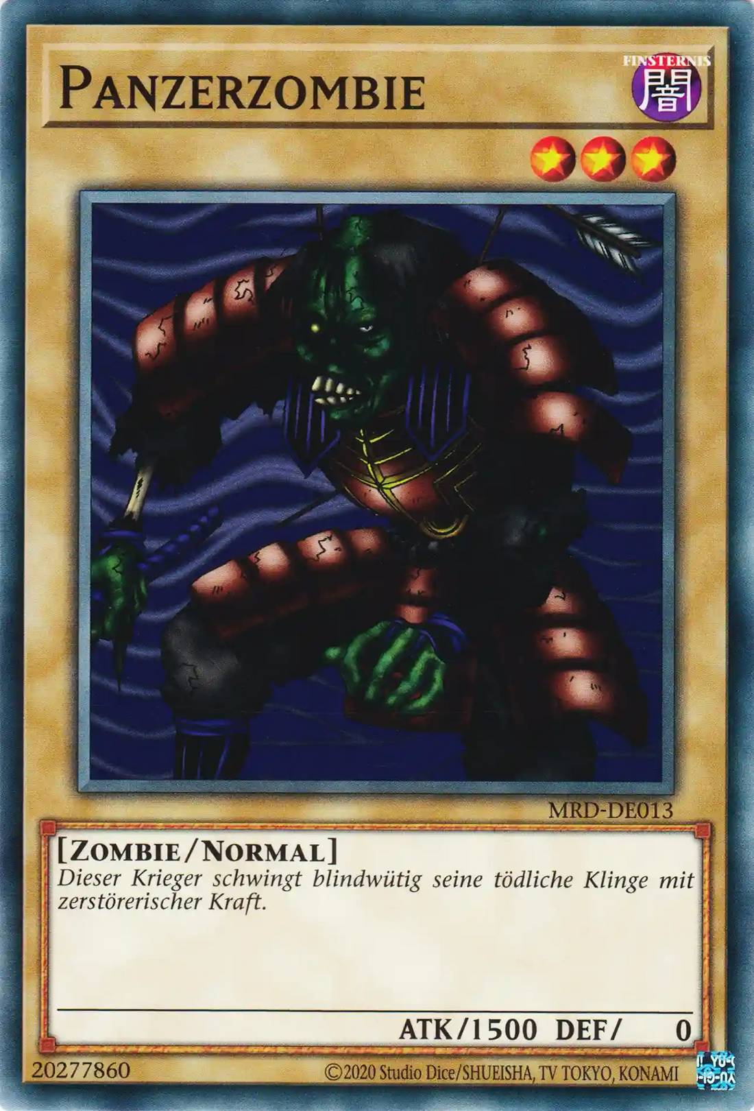 Panzerzombie Yu-Gi-Oh! Karte MRD-DE013 Common