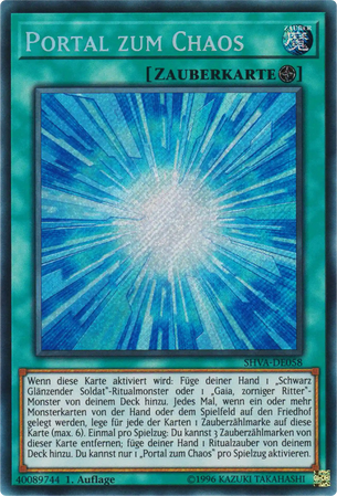Portal zum Chaos Yu-Gi-Oh! Karte SHVA-DE058 Secret Rare