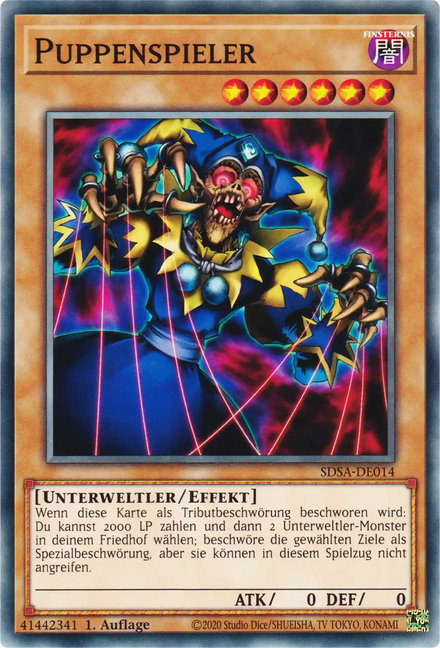 Puppenspieler Yu-Gi-Oh! Karte SDSA-DE014 Common