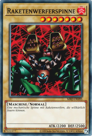 Raketenwerferspinne Yu-Gi-Oh! Karte MRD-DE095 Common