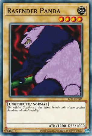 Rasender Panda Yu-Gi-Oh! Karte LOB-DE081 Common