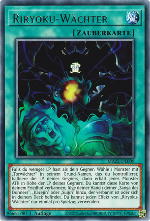 Riryoku-Wächter Yu-Gi-Oh! Karte MAZE-DE009 Rare