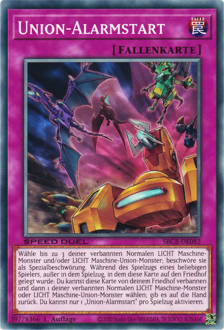 Union-Alarmstart Yu-Gi-Oh! Karte SBCB-DE082 Common