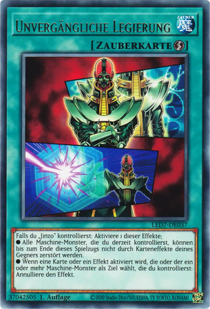 Unvergängliche Legierung Yu-Gi-Oh! Karte LED7-DE037 Rare