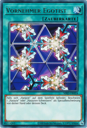 Vornehmer Egotist Yu-Gi-Oh! Karte MRD-DE024 Common