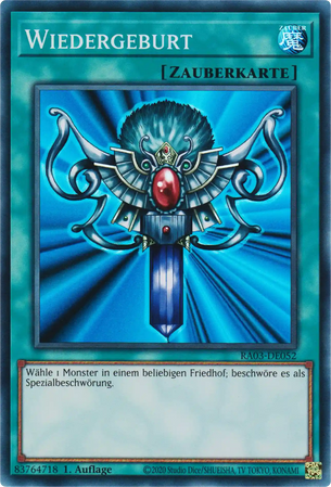 Wiedergeburt Yu-Gi-Oh! Karte RA03-DE052 Super Rare