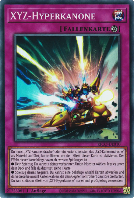 XYZ-Hyperkanone Yu-Gi-Oh! Karte KICO-DE010 Super Rare
